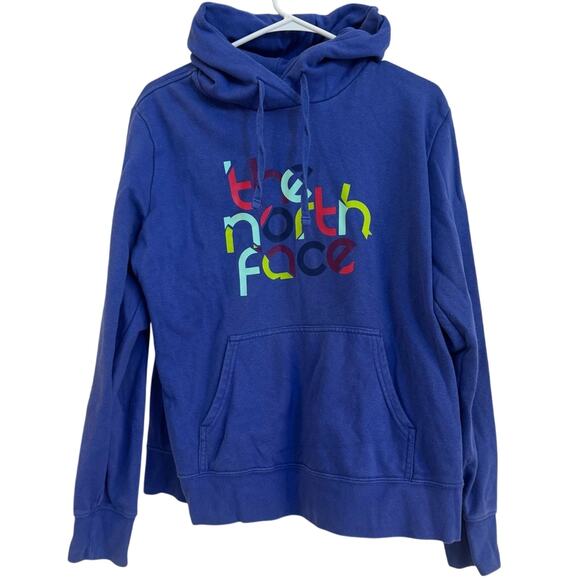 The North Face Women’s Purple Fleece Pullover Hoodie Sweatshirt Size L - Picture 1 of 6